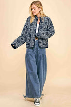 Load image into Gallery viewer, Davi & Dani Vintage Print Open Front Jacket with Pockets