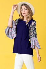 Load image into Gallery viewer, Boho Ruffle Tiered Tone on Tone Tunic Top