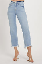 Load image into Gallery viewer, RISEN Full Size High Rise Raw Edge Crop Jeans