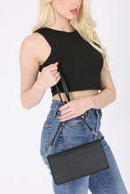 Load image into Gallery viewer, Leather Flap Envelope Bag