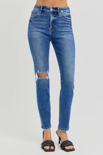Load image into Gallery viewer, RISEN Full Size High Rise Ankle Skinny Knee Distressed Jeans