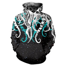 Load image into Gallery viewer, Womens Octopus / Space Hoodies Sweatshirts Galaxy 3D Printed Hooded Hoodie