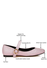 Load image into Gallery viewer, Herma Glitter Pin Buckle Ballerinas