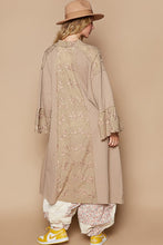 Load image into Gallery viewer, POL Flower Lace Trim Open Front Longline Cardigan