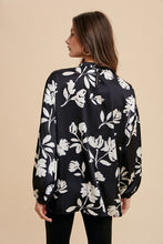 Load image into Gallery viewer, Annie Wear Frill Printed Balloon Sleeve Blouse