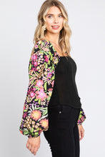 Load image into Gallery viewer, ODDI Full Size Floral Balloon Sleeve Blouse