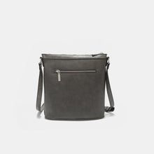 Load image into Gallery viewer, Nicole Lee USA Metallic Stitching Embroidery Inlaid Rhinestone Crossbody Bag