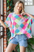 Load image into Gallery viewer, HOPELY Color Block Waffle Oversized T-Shirt