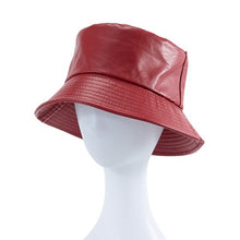 Load image into Gallery viewer, Faux Leather Bucket Hat