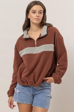Load image into Gallery viewer, HYFVE Fleece Color Block Half Zip Sweatshirt