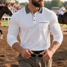 Load image into Gallery viewer, Mens Spring And Autumn Long-sleeved Polo Shirt