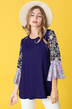 Load image into Gallery viewer, Boho Ruffle Tiered Tone on Tone Tunic Top