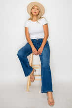 Load image into Gallery viewer, bytos Full Size Cat's Whiskers High Rise Straight Jeans