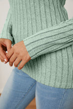 Load image into Gallery viewer, 5 Colors - Basic Bae Full Size Ribbed V-Neck Long Sleeve T-Shirt Ti Amo I love you