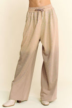 Load image into Gallery viewer, Davi & Dani Rhinestone Drawstring Wide Leg Pants