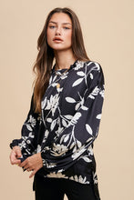 Load image into Gallery viewer, Annie Wear Frill Printed Balloon Sleeve Blouse