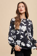 Load image into Gallery viewer, Annie Wear Frill Printed Balloon Sleeve Blouse