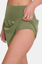 Load image into Gallery viewer, Zenana High-Waisted Zippered Back Pocket Active Shorts