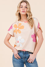 Load image into Gallery viewer, BOMBOM Floral Short Sleeve T-Shirt