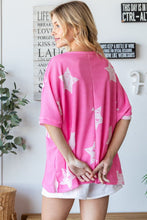 Load image into Gallery viewer, HOPELY Star Pattern Oversized Waffle T-Shirt