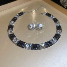 Load image into Gallery viewer, Earrings & Necklace Set -  Square Elegant High-grade Clavicle Chain & Earrings