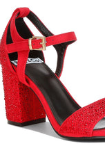 Load image into Gallery viewer, Navoli Rhinestones Embellished Sandals