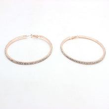 Load image into Gallery viewer, Rhinestone Hoop Earrings
