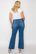 Load image into Gallery viewer, bytos Full Size Cat's Whiskers Mid Rise Ankle Jeans
