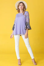 Load image into Gallery viewer, Boho Ruffle Tiered Tone on Tone Tunic Top