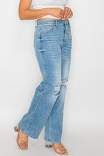 Load image into Gallery viewer, bytos Full Size Distressed High Rise Straight Jeans