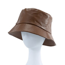 Load image into Gallery viewer, Faux Leather Bucket Hat