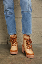 Load image into Gallery viewer, East Lion Corp Lace Up Lug Booties