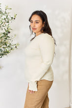 Load image into Gallery viewer, Culture Code Full Size Ribbed Round Neck Long Sleeve Top