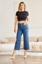 Load image into Gallery viewer, RFM Crop Chloe Full Size Tummy Control High Waist Raw Hem Jeans