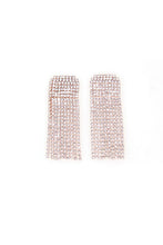 Load image into Gallery viewer, Tassel Rhinestone Short Stud Earrings