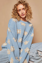 Load image into Gallery viewer, POL Daisy Pattern Drop Shoulder Sweater
