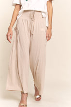 Load image into Gallery viewer, J.NNA Smocked Waist Boho Wide Leg Pants with Pockets