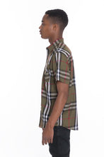 Load image into Gallery viewer, Weiv Men's Casual Short Sleeve Checker Shirts
