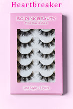 Load image into Gallery viewer, SO PINK BEAUTY Mink Eyelashes 5 Pairs
