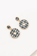 Load image into Gallery viewer, Houndstooth Tweed Earrings