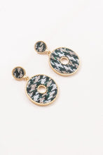Load image into Gallery viewer, Houndstooth Tweed Earrings