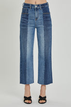 Load image into Gallery viewer, RISEN Full Size Mid-Rise Waist Two-Tones Jeans with Pockets