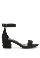 Load image into Gallery viewer, Twerky Rhinestones Embellished Block Sandals
