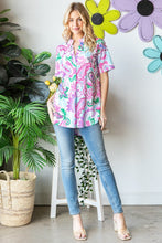 Load image into Gallery viewer, Heimish Full Size Paisley Print Short Sleeve Top