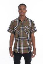 Load image into Gallery viewer, Weiv Men's Casual Short Sleeve Checker Shirts