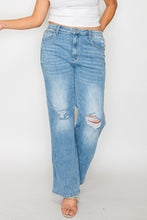 Load image into Gallery viewer, bytos Full Size Distressed High Rise Straight Jeans