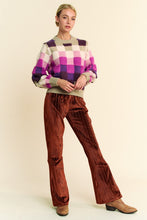Load image into Gallery viewer, Davi & Dani Elastic Waist Knit Flare Pants