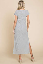 Load image into Gallery viewer, Culture Code Full Size Striped Twisted Detail Dress