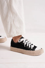 Load image into Gallery viewer, Beast Fashion Lace Up Woven Espadrille Sole Sneakers