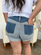 Load image into Gallery viewer, Judy Blue Full Size Color Block Denim Shorts